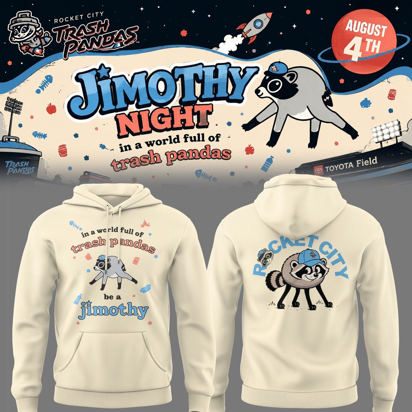 Limited Edition Jimothy Night 🦝☀️ Hoodie