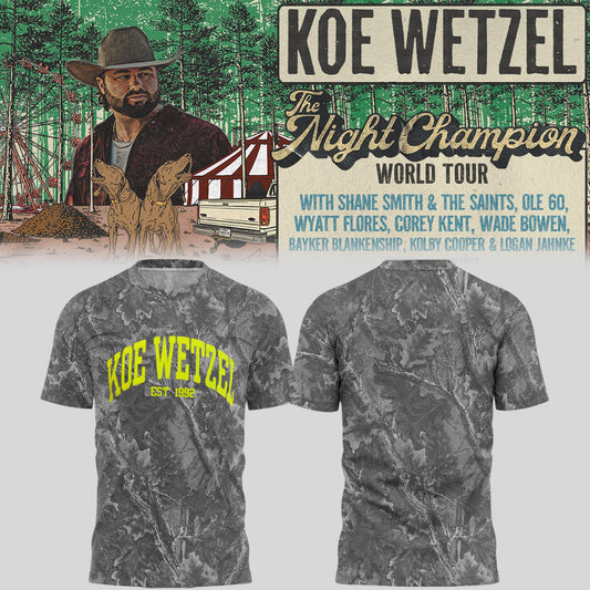 Limited Edition The Night Champion World Tour 2026 Shirt