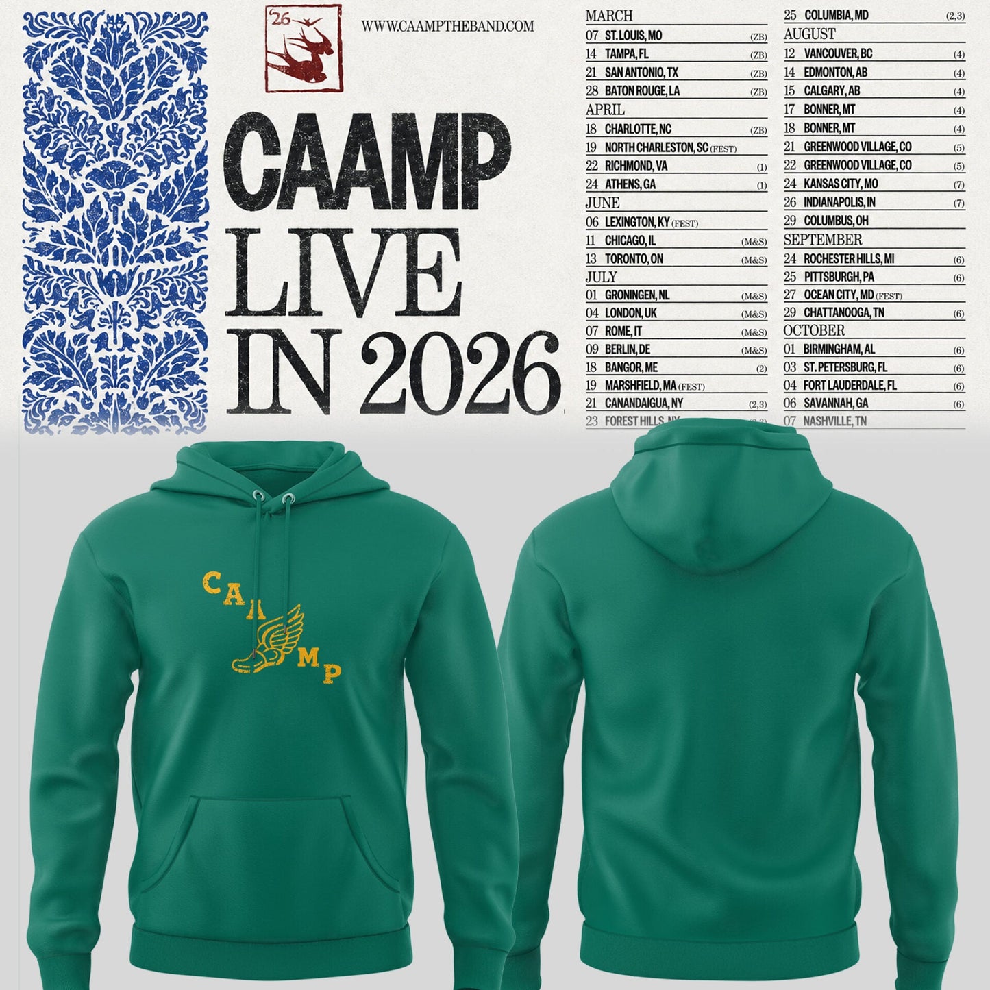 Limited Edition Caamp Live in 2026 Hoodie