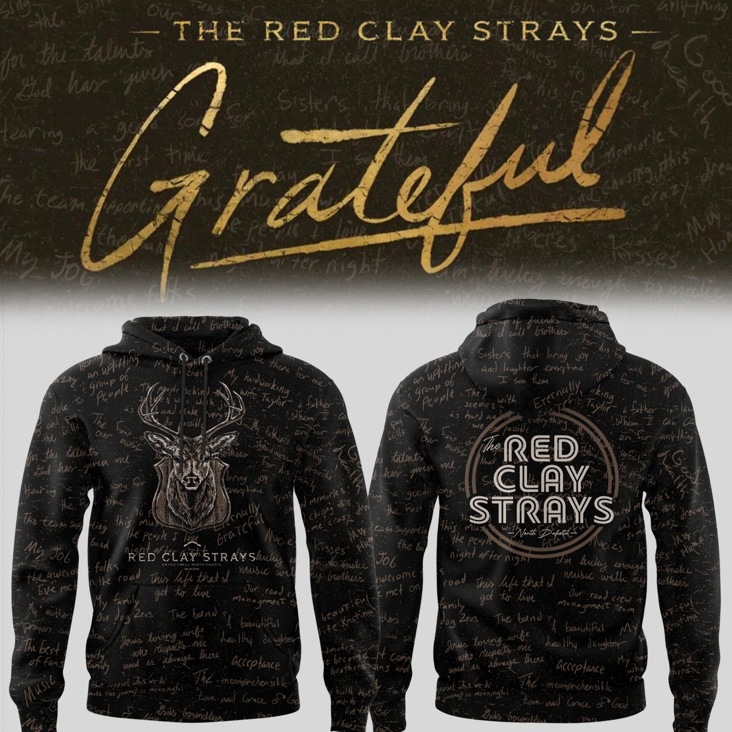 Limited Edition The Grateful Tour in Grand Forks,ND Hoodie