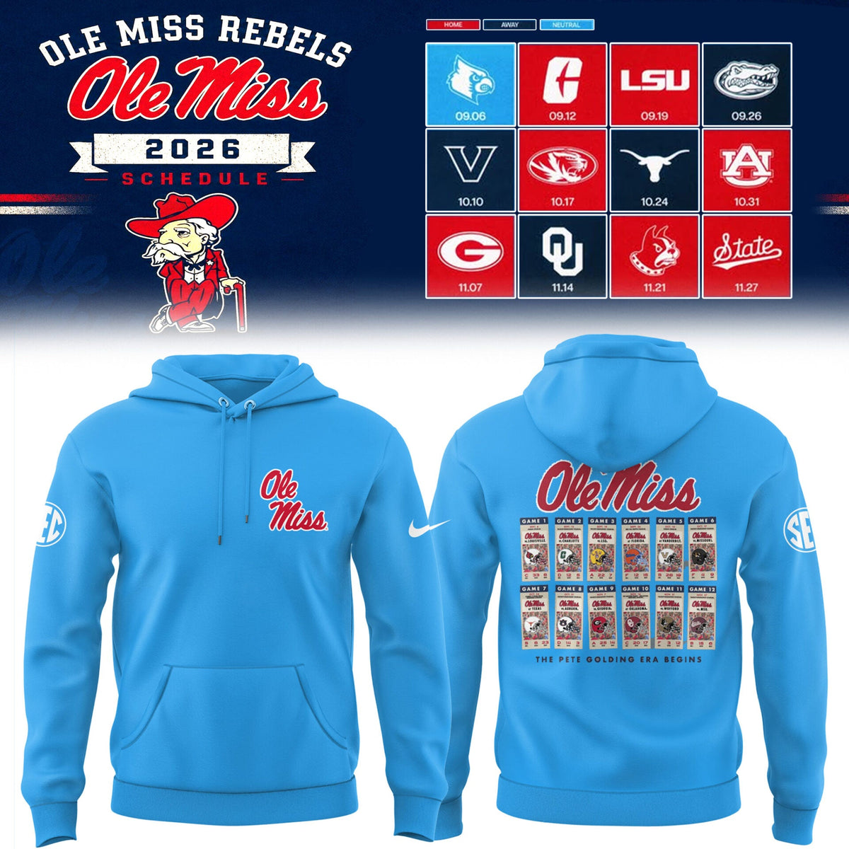 Limited Edition 2026 Schedule Hoodie