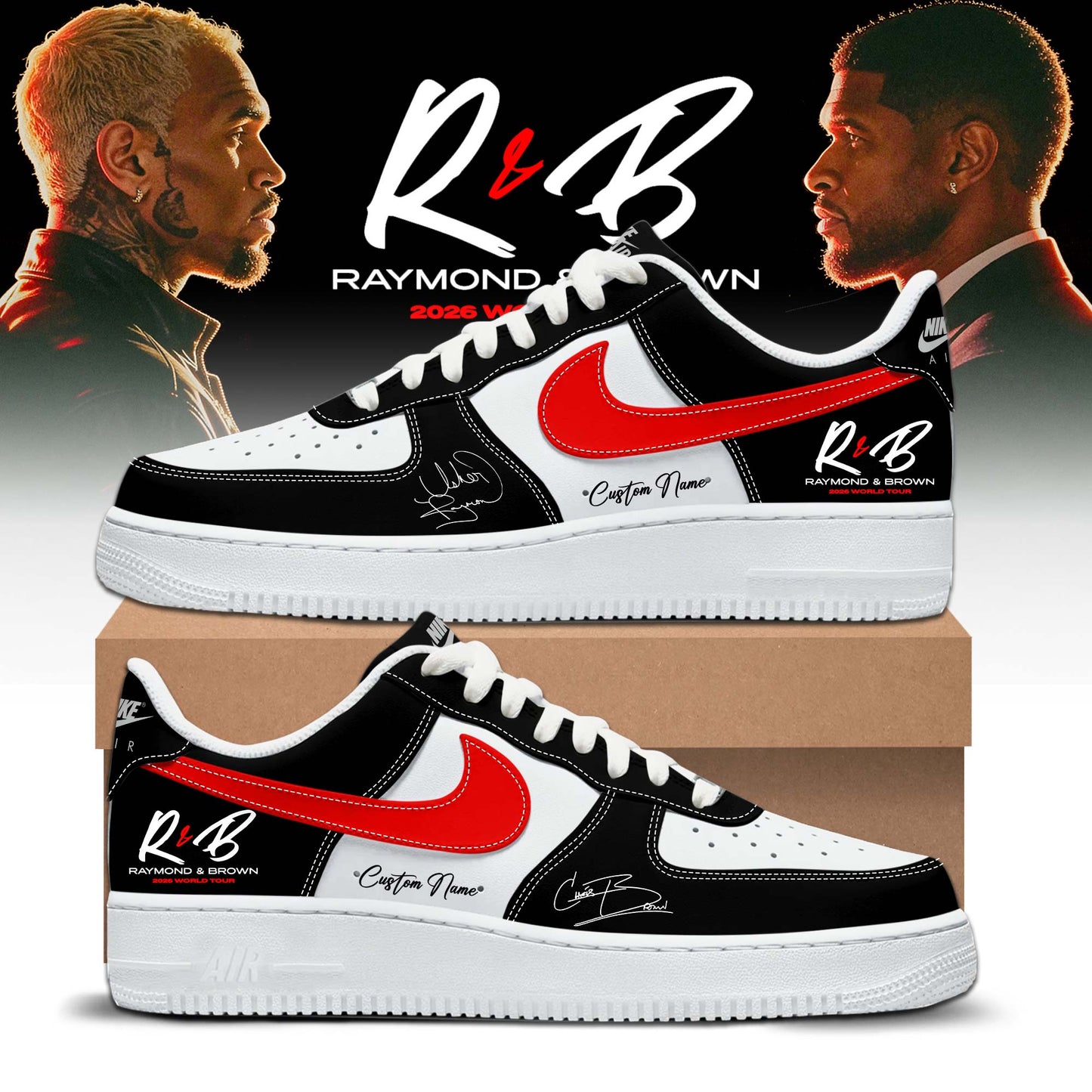 R&B Tour 2026 Limited Edition AF1 Sneakers
