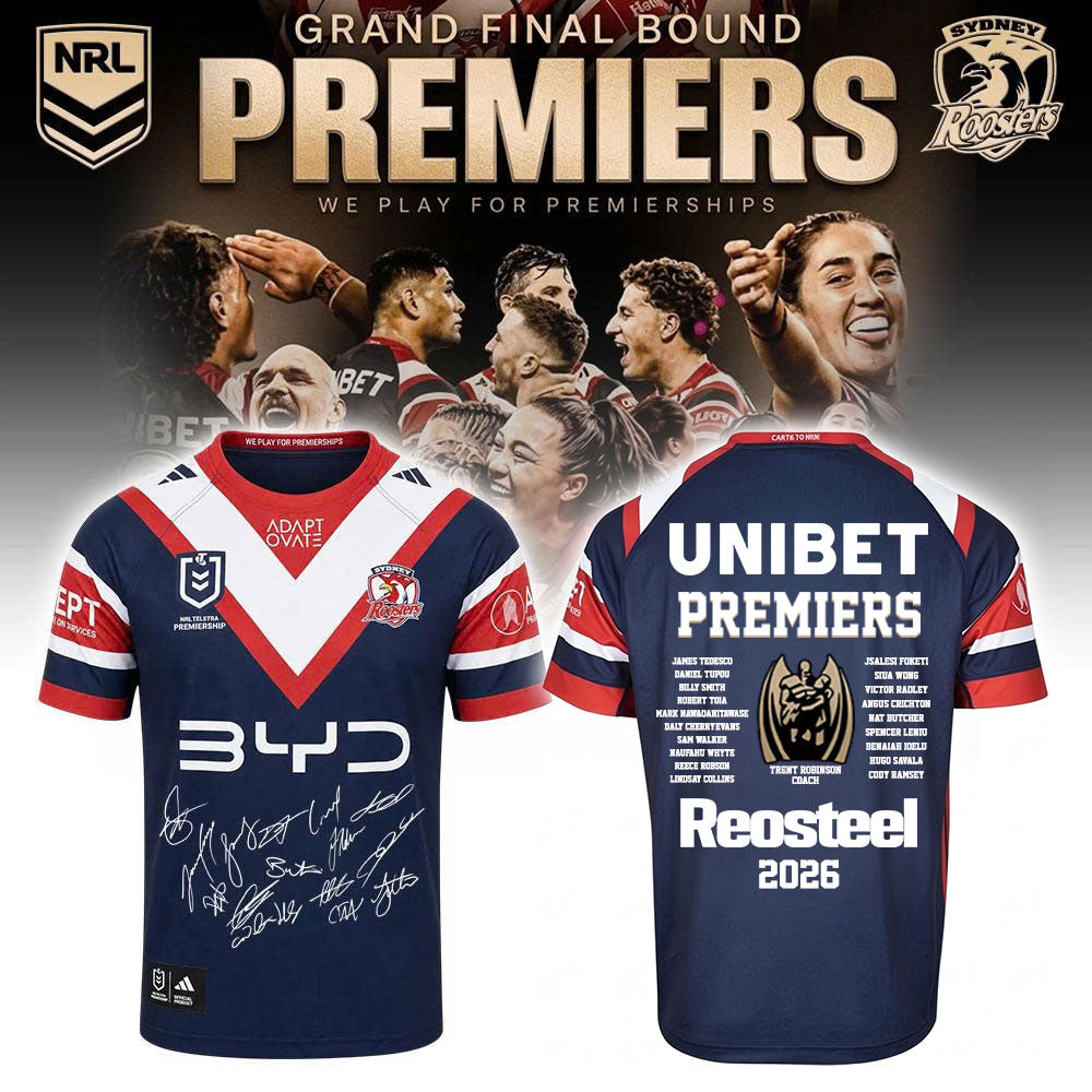 Sydney Roosters 2026 PREMIERS Limited Jersey