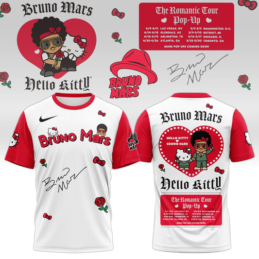 Bruno Mars x Hello Kitty "The Romantic Tour" T-shirt