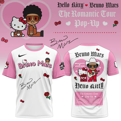 Bruno Mars x Hello Kitty "The Romantic Tour" T-shirt