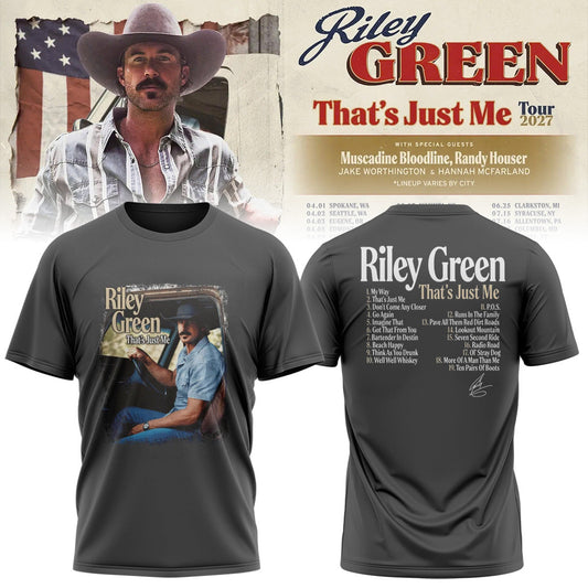 Riley Green That’s Just Me Tour signed TShirt