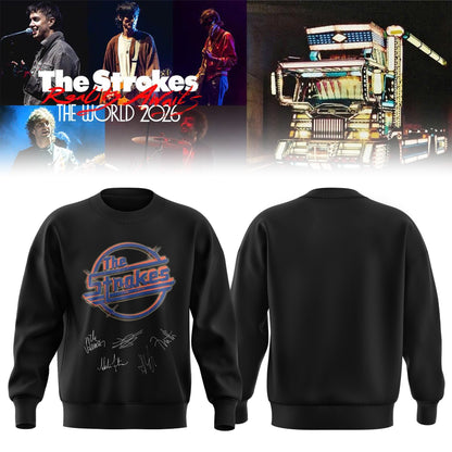 ,,.The Strokes Reality Awaits World Tour 2026 Limited Edition Signature – Sweatshirt
