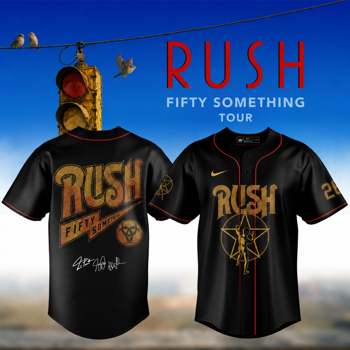 ,,,RUSH “Fifty Something Tour” 2026 Signed – Jersey
