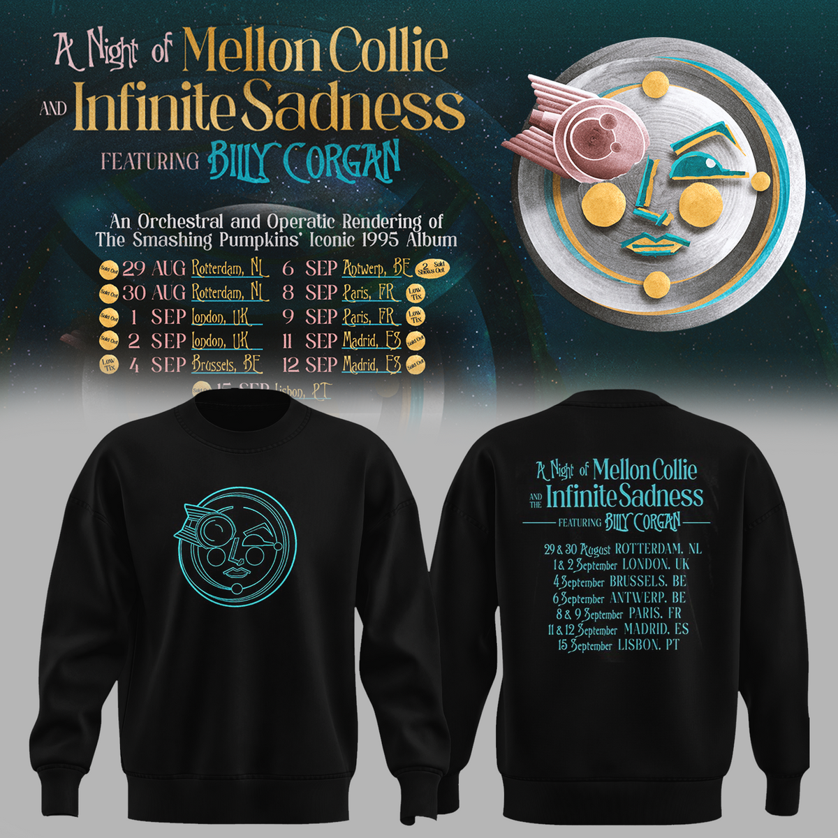 The Smashing Pumpkins "The Impossible Is Possible Tonight" Vintage Tour Sweatshirt
