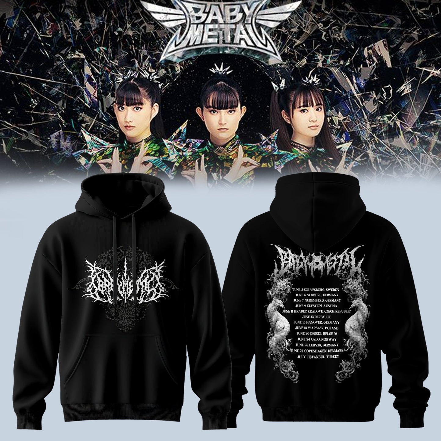 BbyMtl World Tour 2026 Premium 3D Hoodie V3