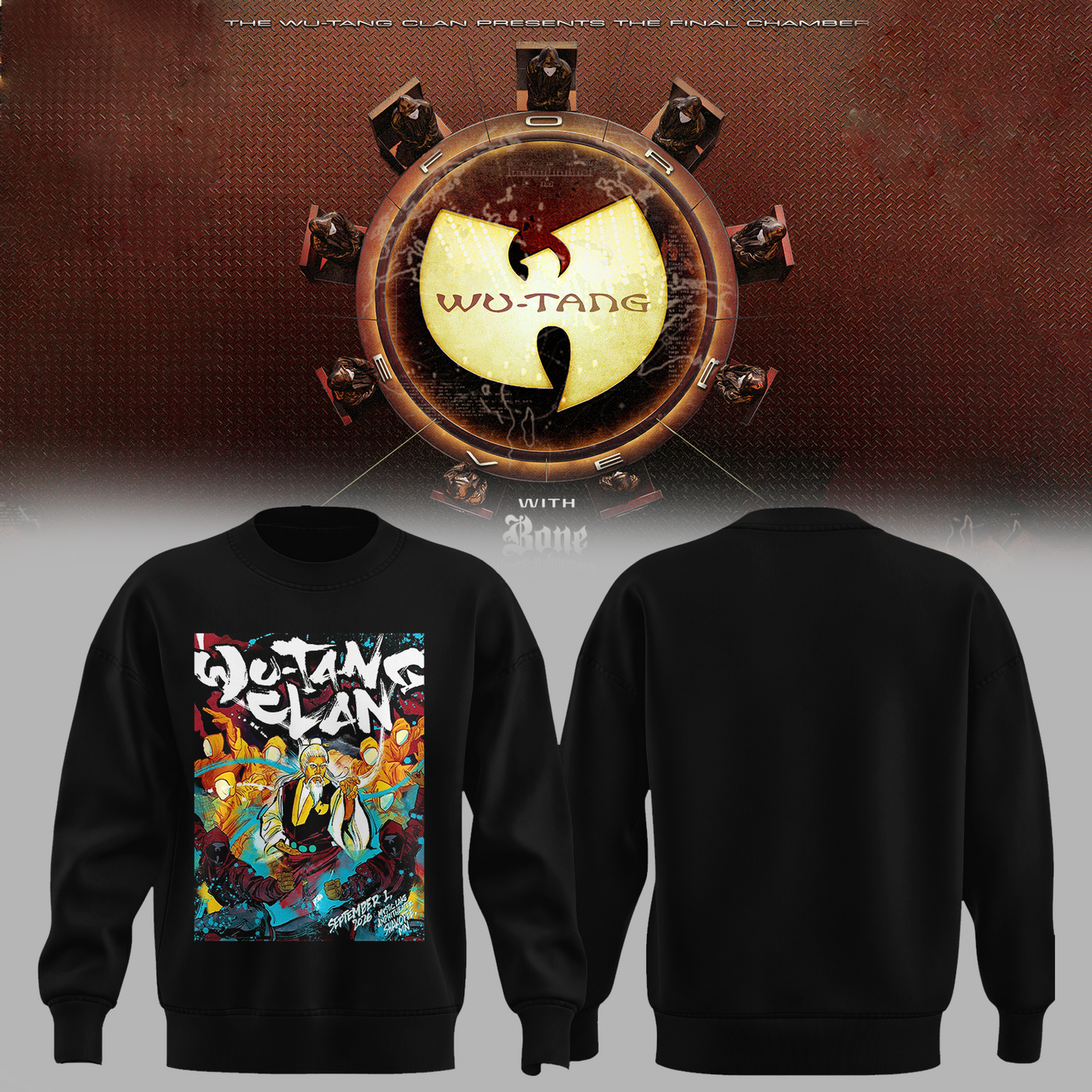 Wu-Tang Clan "The Final Chamber" Concert Poster Graphic Sweatshirt