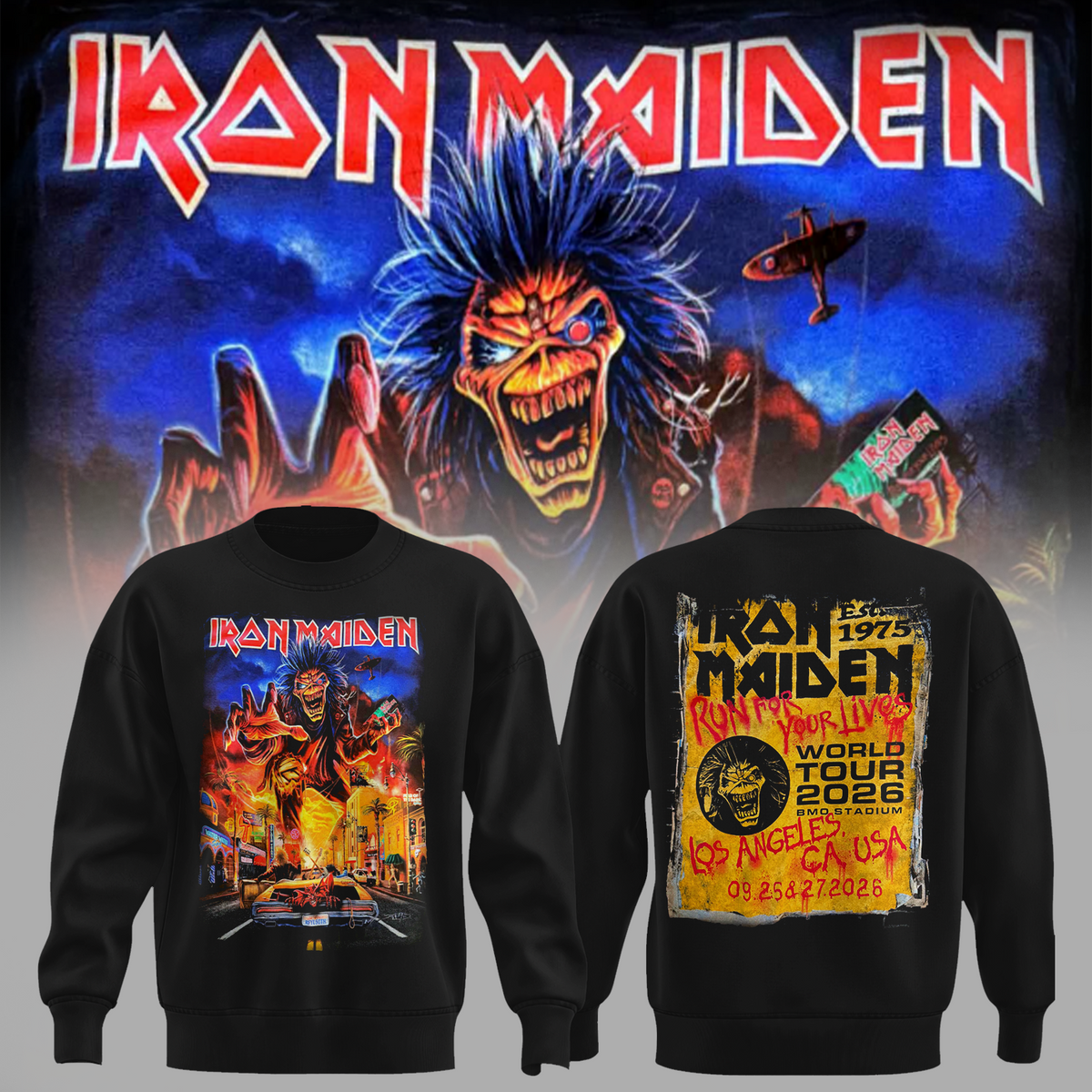 Run For Your Lives World Tour 2026 Los Angeles CA Event September 25 27 Sweater