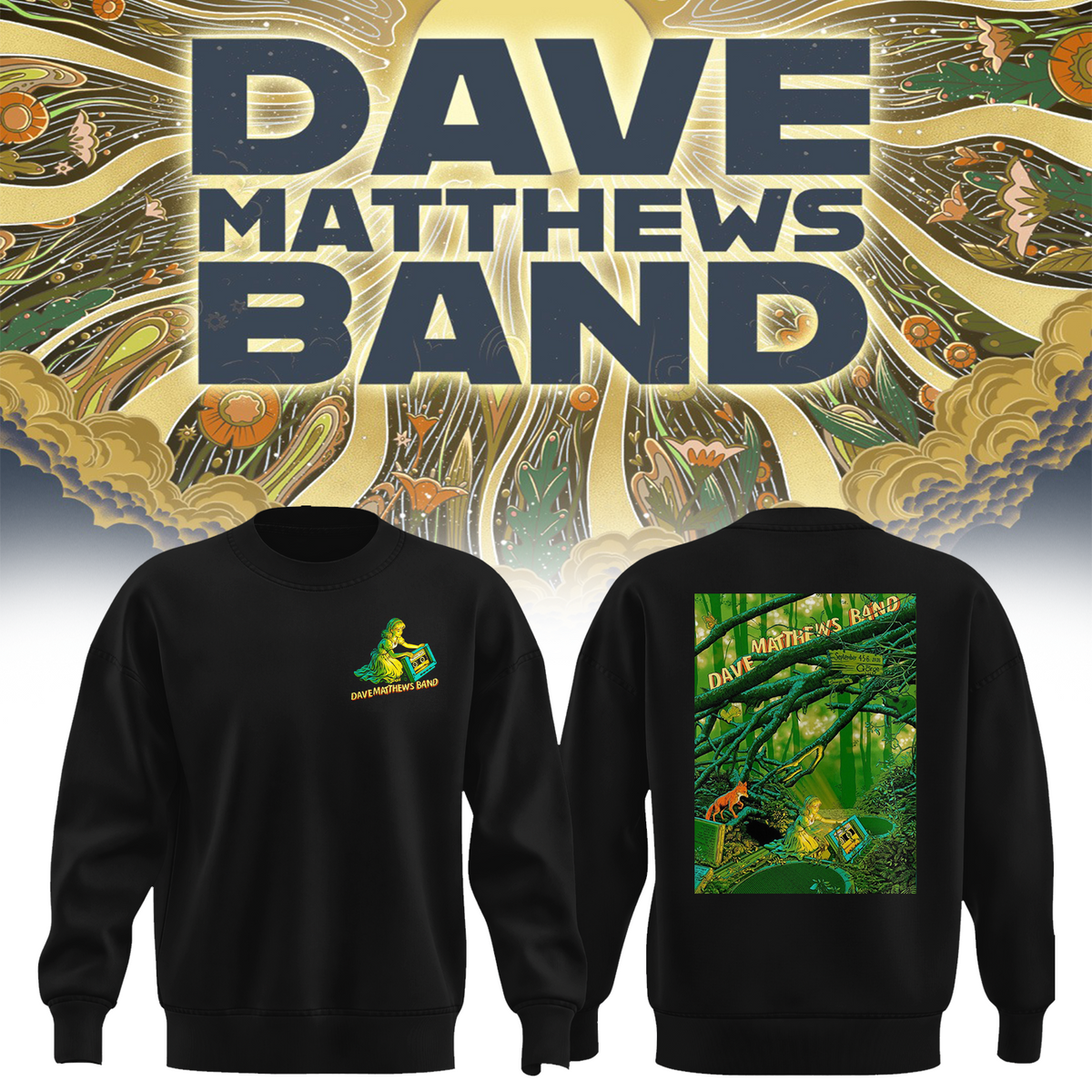 Dave Matthews Band George WA 2026 Gig Poster Live At The Gorge On September 4 5 6 2026 Sweater