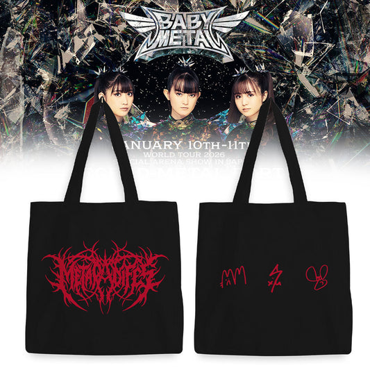 BABYMETAL WORLD TOUR signed Tote Bag