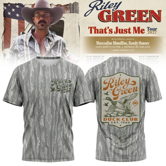 Riley Green That’s Just Me Tour signed TShirt