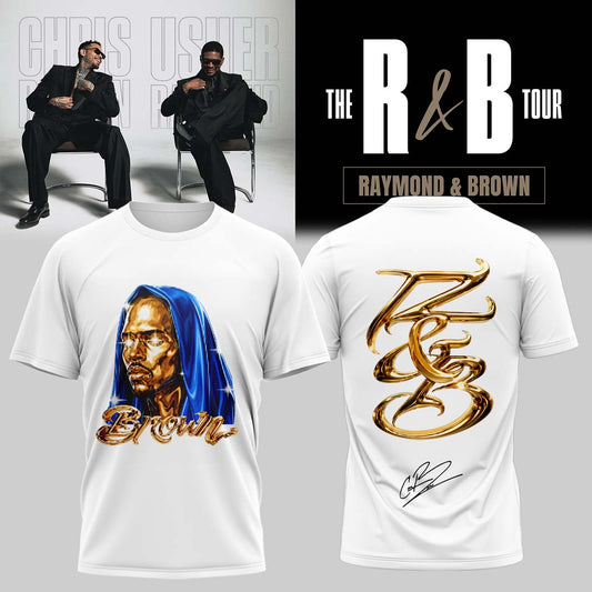 _,Official Chris Brown R&B Tour Signed Tshirt