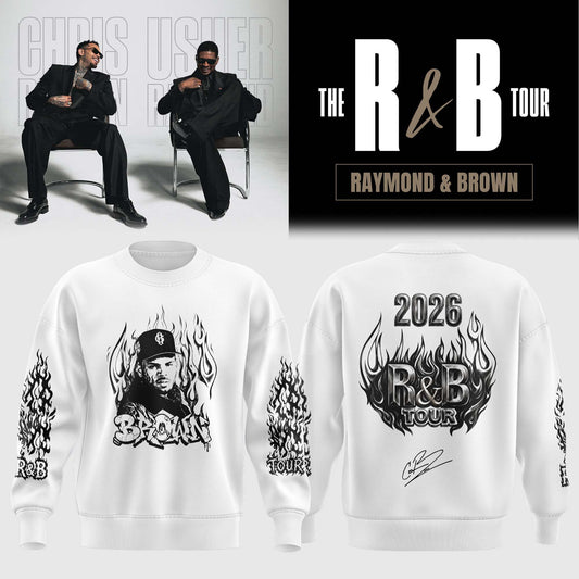 _,Official Chris Brown R&B Tour Signed Sweatshirt