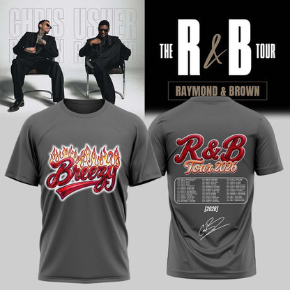 _,Official Chris Brown R&B Tour Signed Tshirt