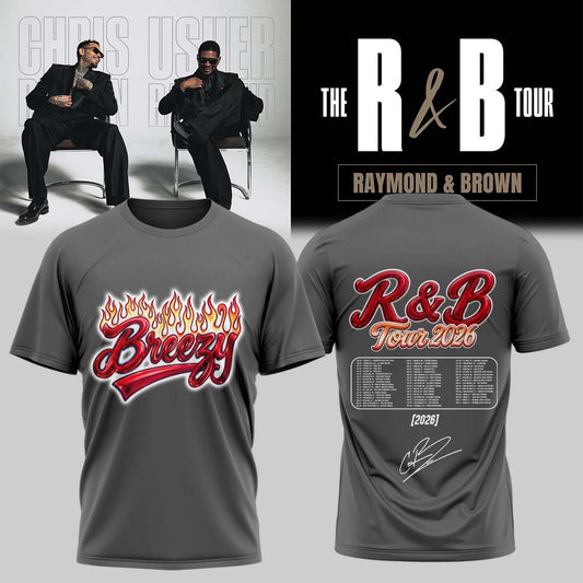 _,Official Chris Brown R&B Tour Signed Tshirt