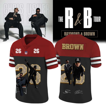 _,Official Chris Brown R&B Tour Signed Jersey