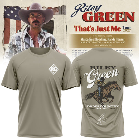 Riley Green That’s Just Me Tour signed TShirt