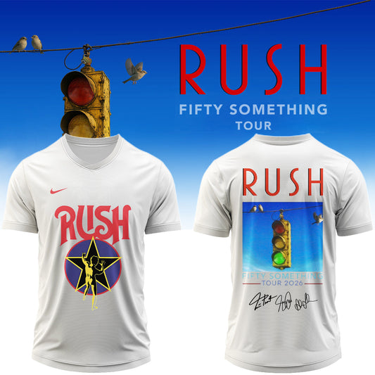 ,.RUSH “Fifty Something Tour” 2026 Signed – Jersey