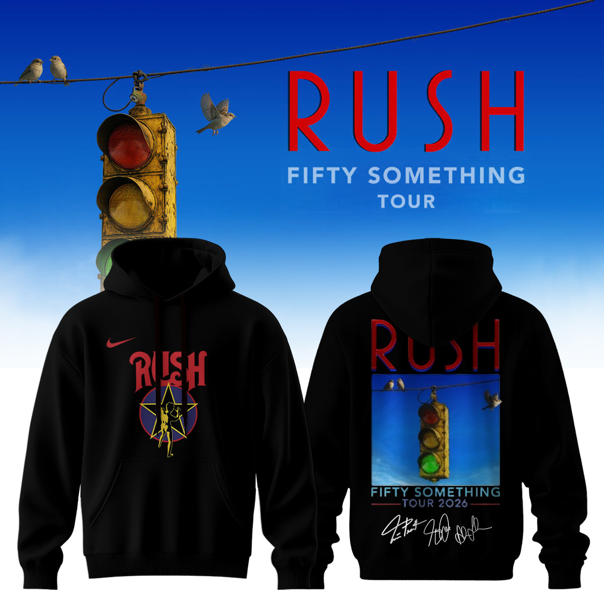 _RUSH “Fifty Something Tour” 2026 Signed – Hoodie