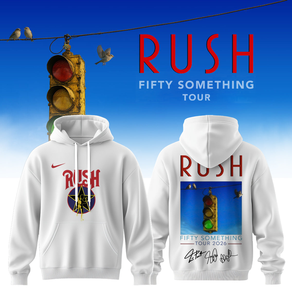 _RUSH “Fifty Something Tour” 2026 Signed – Hoodie