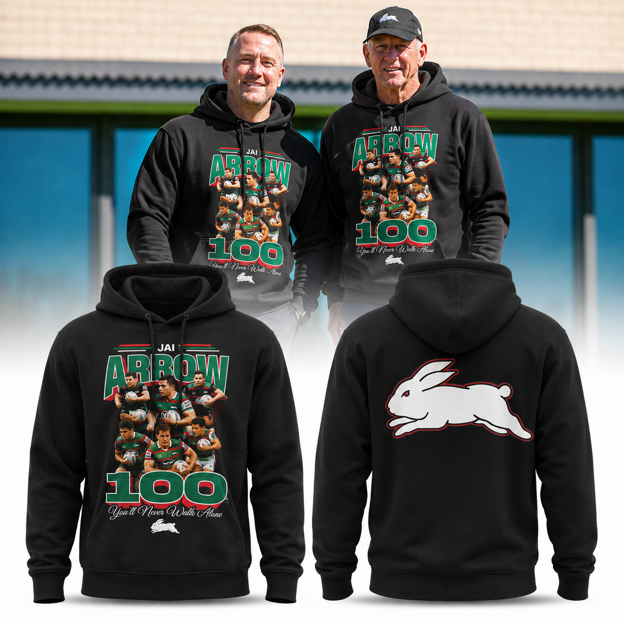 JAI Arrow 100 – You’ll Never Walk Alone Rugby South Sydney Rabbitohs Hoodie