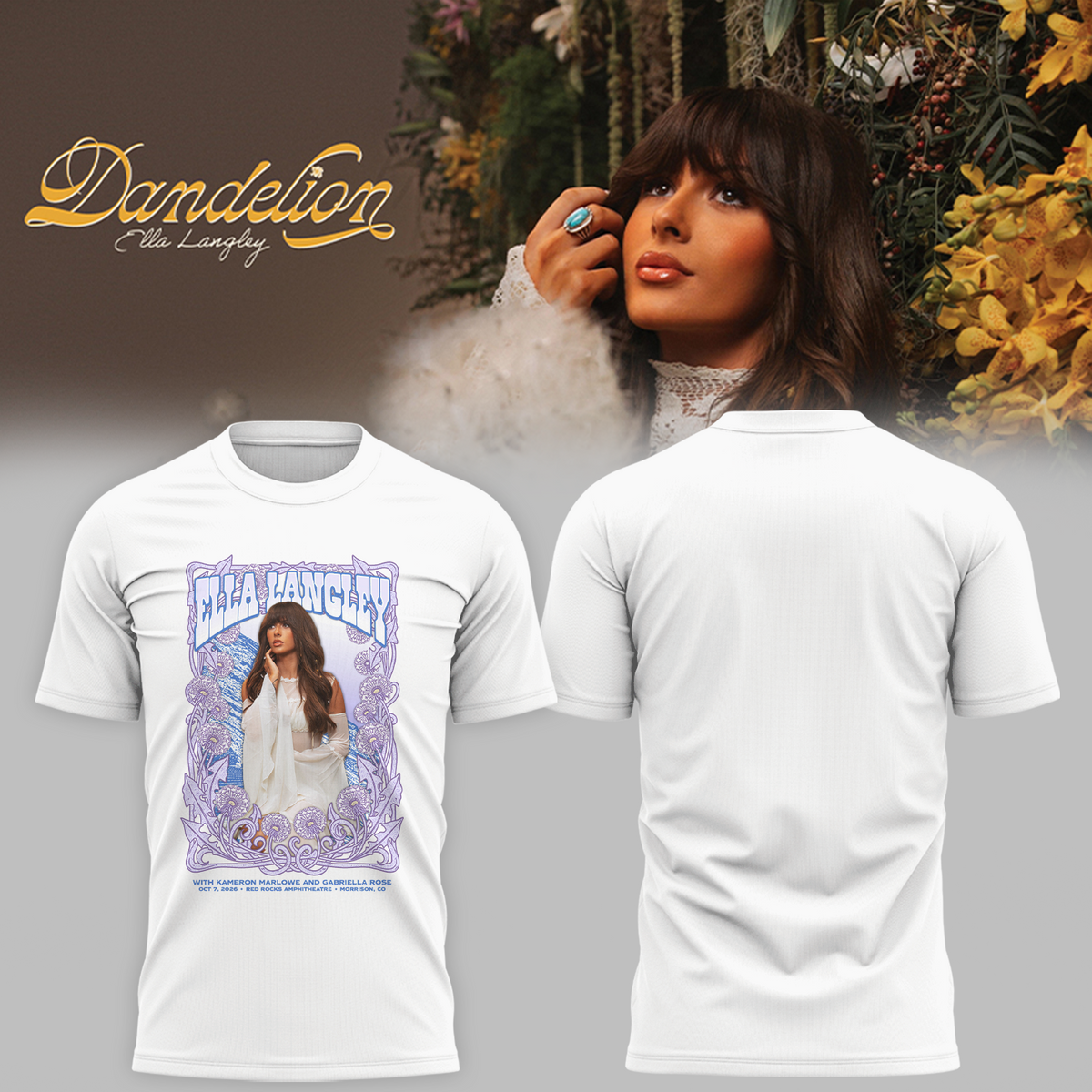 Ella Langley Morrison CO Event Poster 2026 At Red Rocks Amphitheatre Oct 7 2026 Unisex T-Shirt