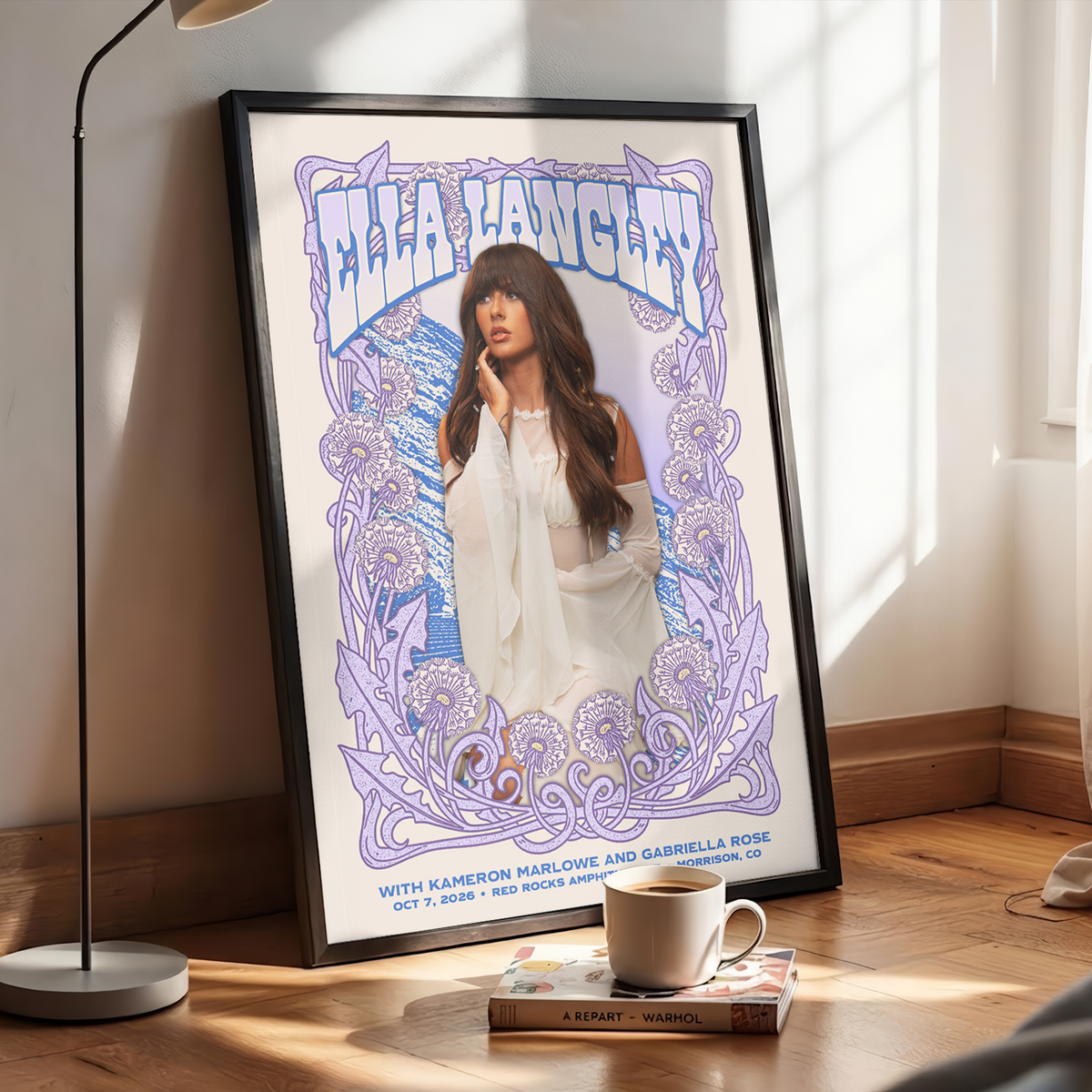 Ella Langley Morrison CO Event Poster 2026 At Red Rocks Amphitheatre Oct 7 2026 Home Decor Poster Canvas