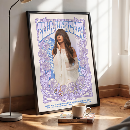 Ella Langley Morrison CO Event Poster 2026 At Red Rocks Amphitheatre Oct 7 2026 Home Decor Poster Canvas