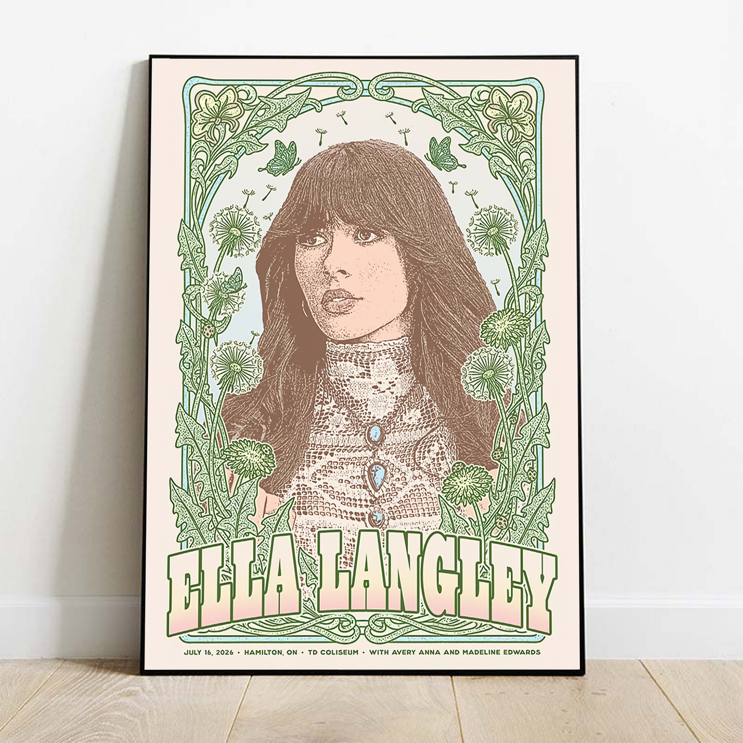 Limited Edition Ella Langley Dandelion Tour 2026 Poster