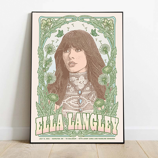 Limited Edition Ella Langley Dandelion Tour 2026 Poster