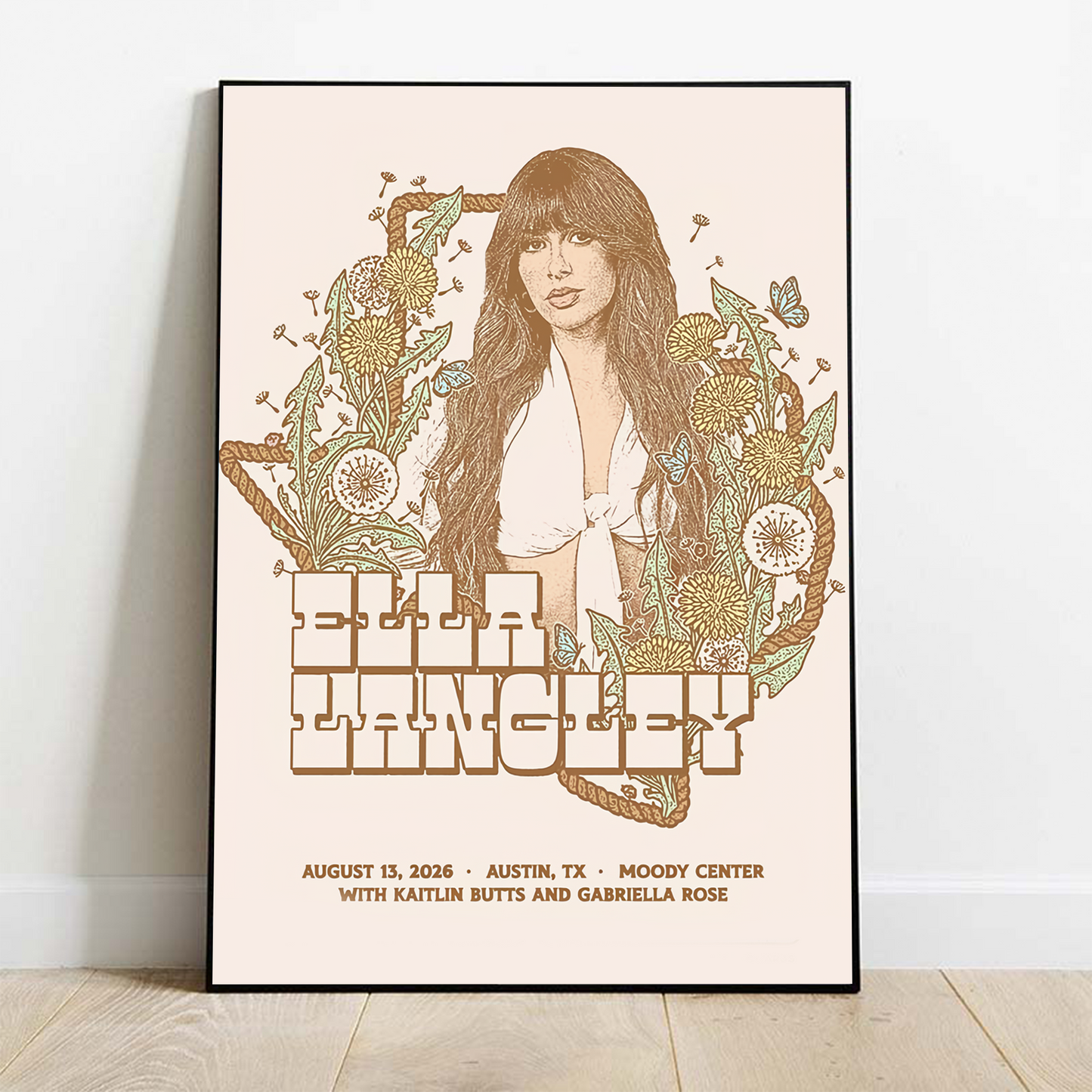 Limited Edition Ella Langley Dandelion Tour 2026 Poster