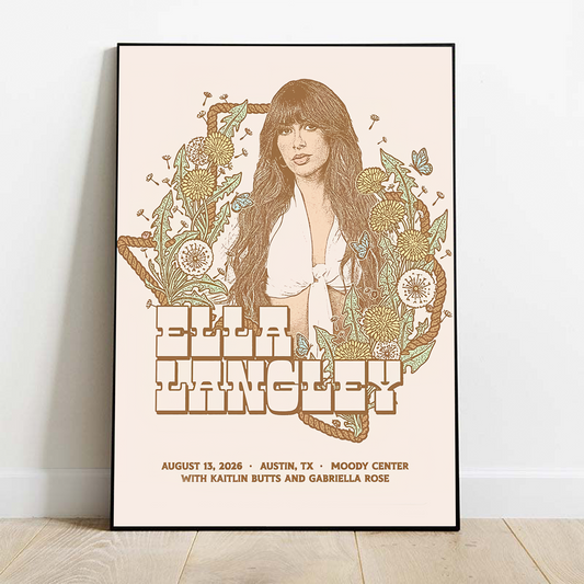 Limited Edition Ella Langley Dandelion Tour 2026 Poster