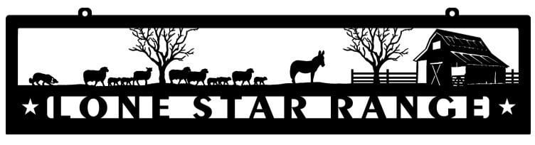 Custom Cattle Drive Metal Driveway topper or Wall Art