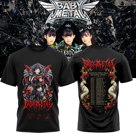 BABYMETAL WORLD TOUR signed TShirt