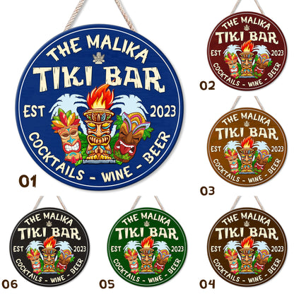 Personalized Tiki Bar Wood Signs Tiki Bar Signs, Tiki Bar, Tiki Lounge, Tiki Huts, Tiki Bar Sign, Backyard Sign, Tiki Bar Wooden Sign