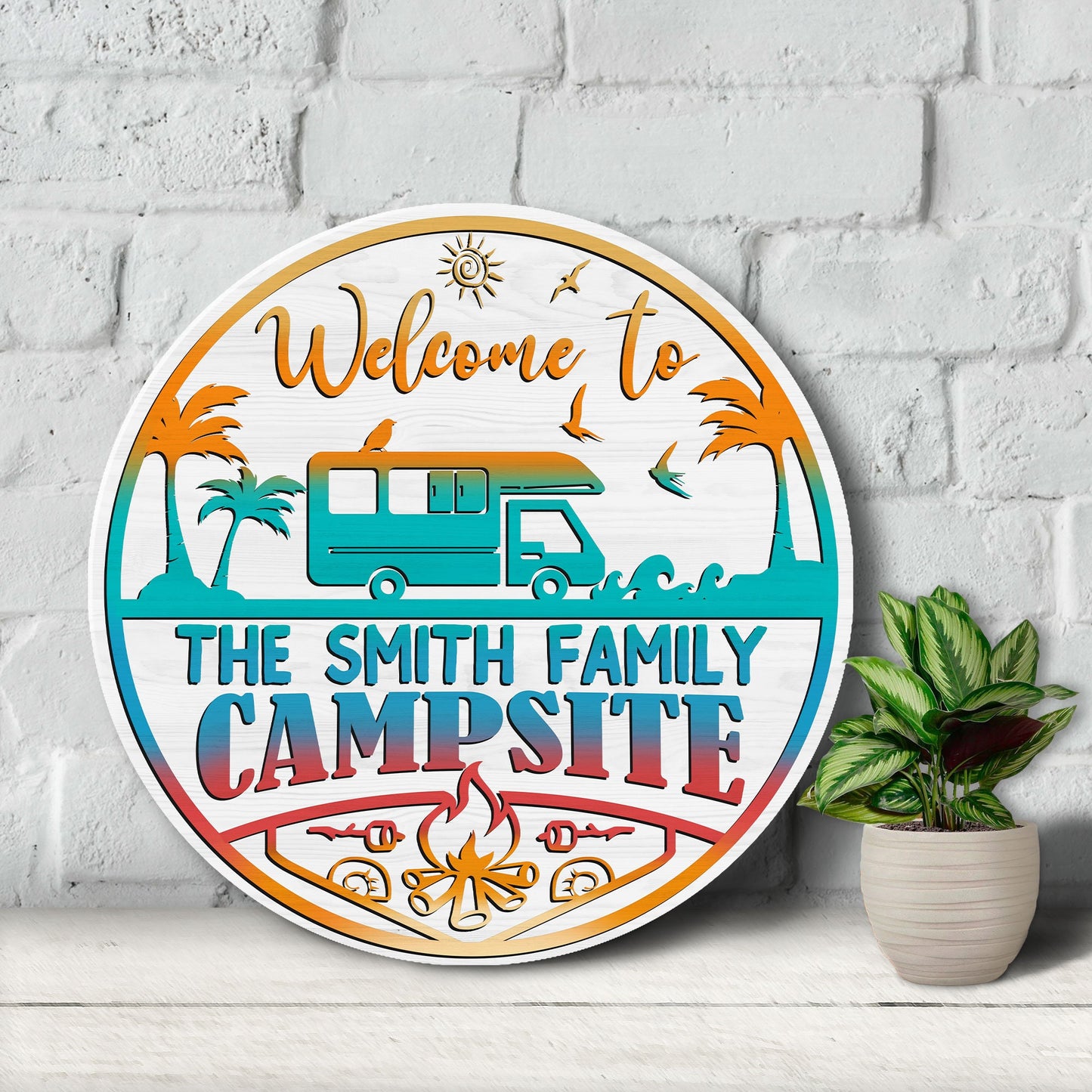 Personalized Welcome To Campsite Wooden Sign, Camping Sign, Custom Campsite Sign, Camping Wooden Sign, Campsite Wooden Sign, Camping Sign