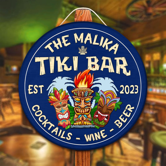 Personalized Tiki Bar Wood Signs Tiki Bar Signs, Tiki Bar, Tiki Lounge, Tiki Huts, Tiki Bar Sign, Backyard Sign, Tiki Bar Wooden Sign
