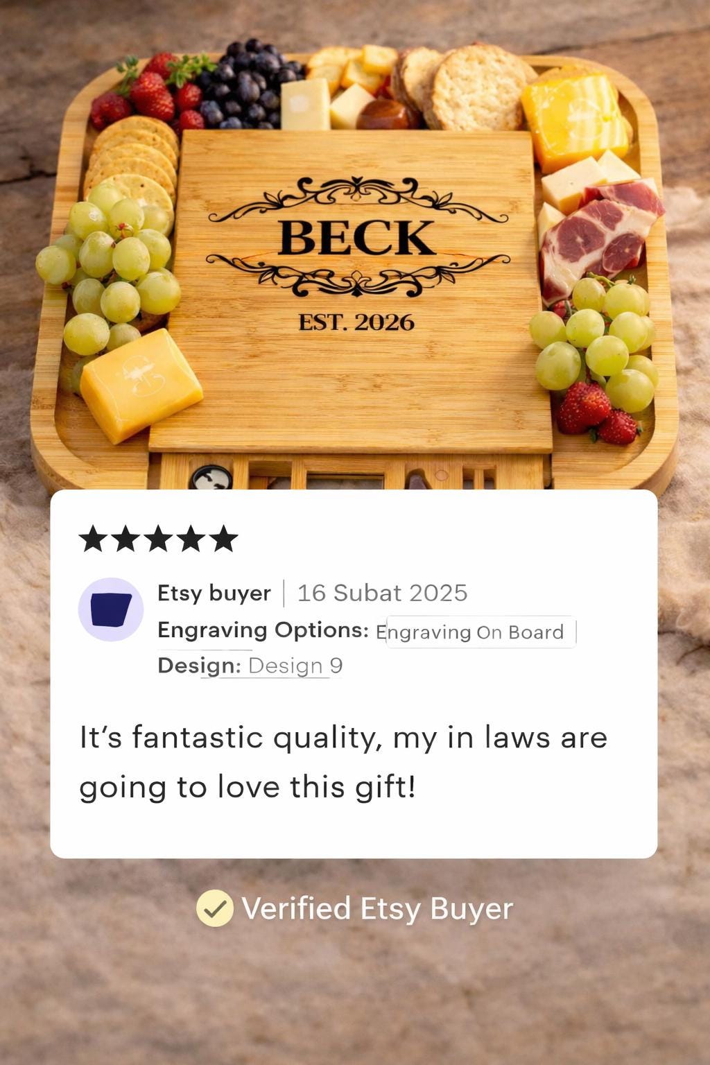 Expanding Charcuterie Board Set with Custom Engraving, Ideal Realtor Closing Gift, Wedding Gift, Housewarming Gift, Bridal Shower gift