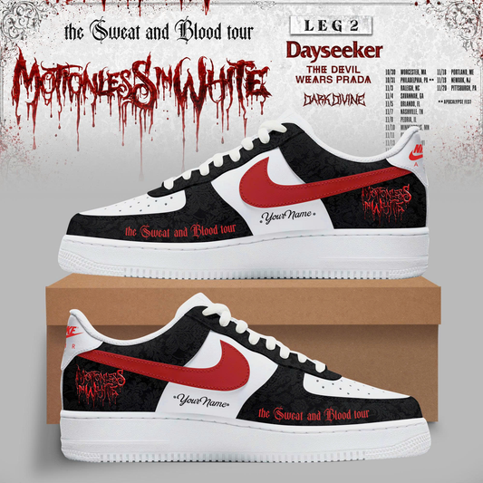 .The Sweat and Blood Tour Personalized Sneaker