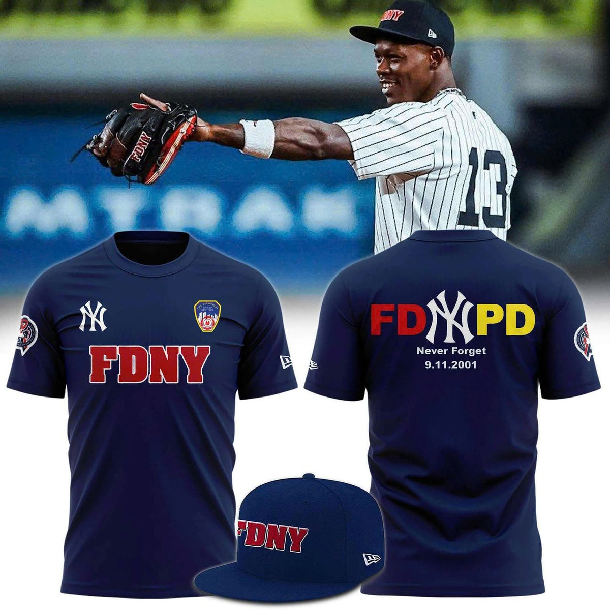 New York Yankees x NYPD T-shirt