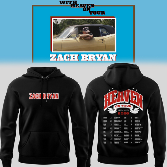 Zach Bryan With Heaven On Tour 4 Hoodie