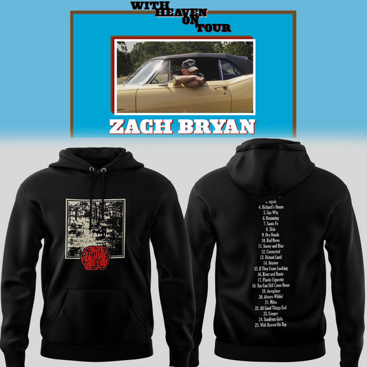 Zach Bryan With Heaven On Tour 1 Hoodie