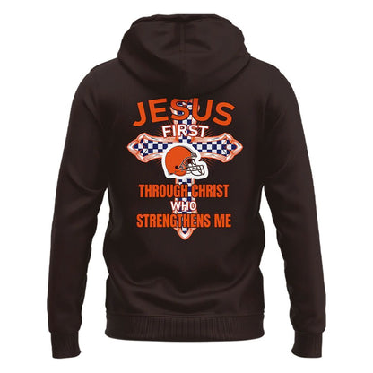 Cleveland Browns — Cleveland Land for Christ Hoodie