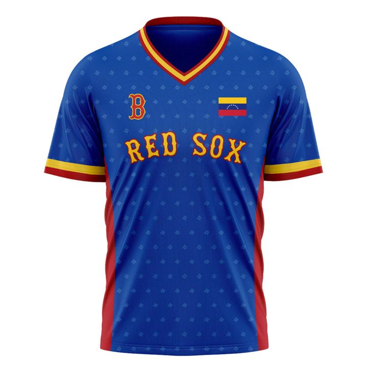 Red Sox Venezuelan pride T-Shirt - Support disaster relief efforts for those affected by the earthquakes in Venezuela