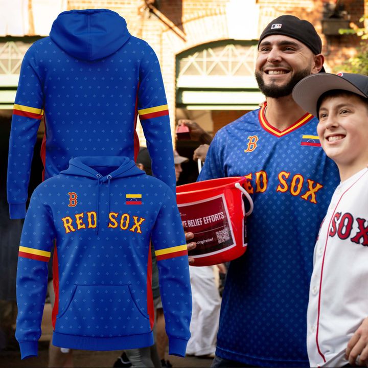 Red Sox Venezuelan pride Hoodie - Support disaster relief efforts for those affected by the earthquakes in Venezuela