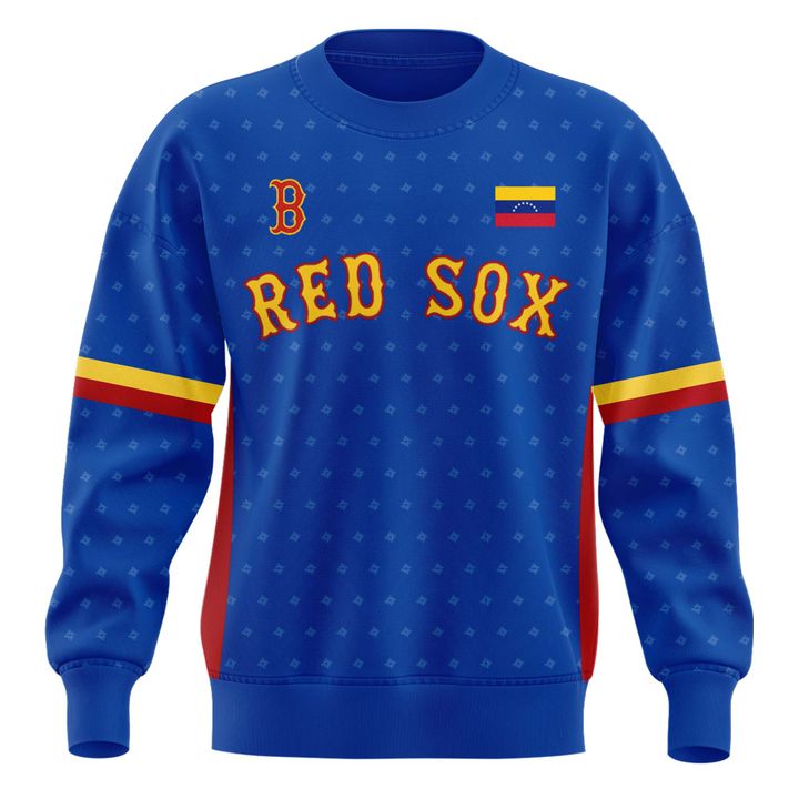 Red Sox Venezuelan pride sweatshirt - Support disaster relief efforts for those affected by the earthquakes in Venezuela